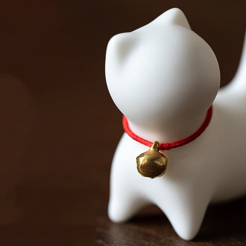 Mini Ceramic Cat Statue Standing or Lying 5cm Figurine Decoration