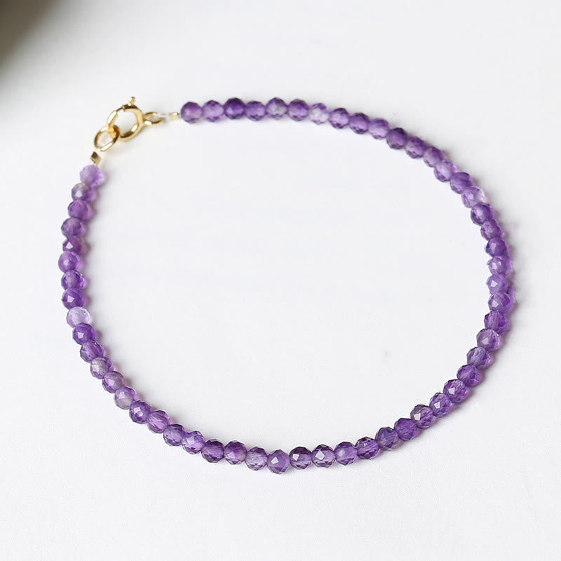 Bracelet de conscience spirituelle en améthyste de 3 mm