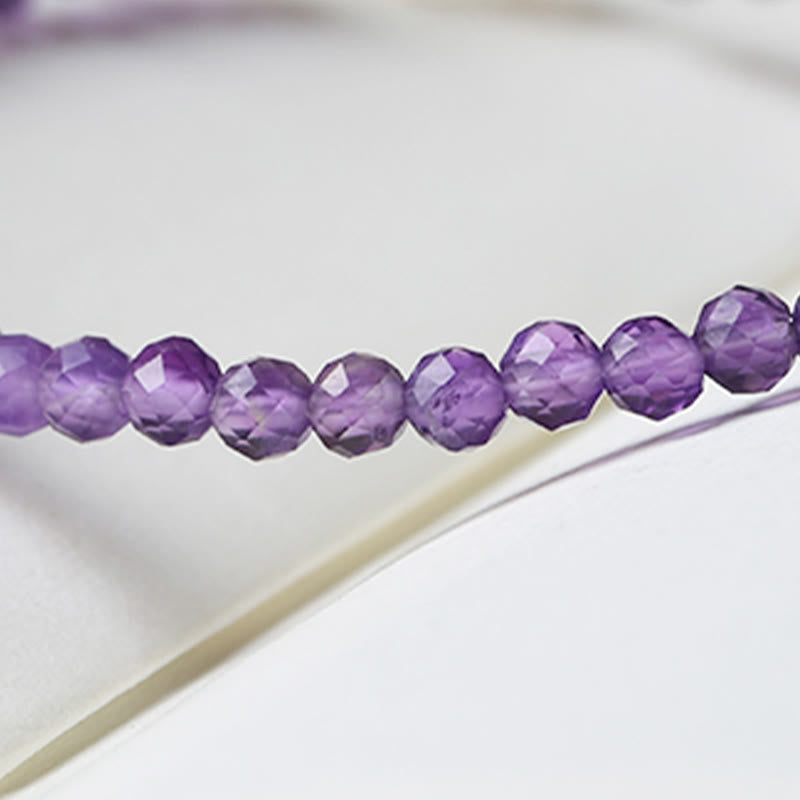 Bracelet de conscience spirituelle en améthyste de 3 mm