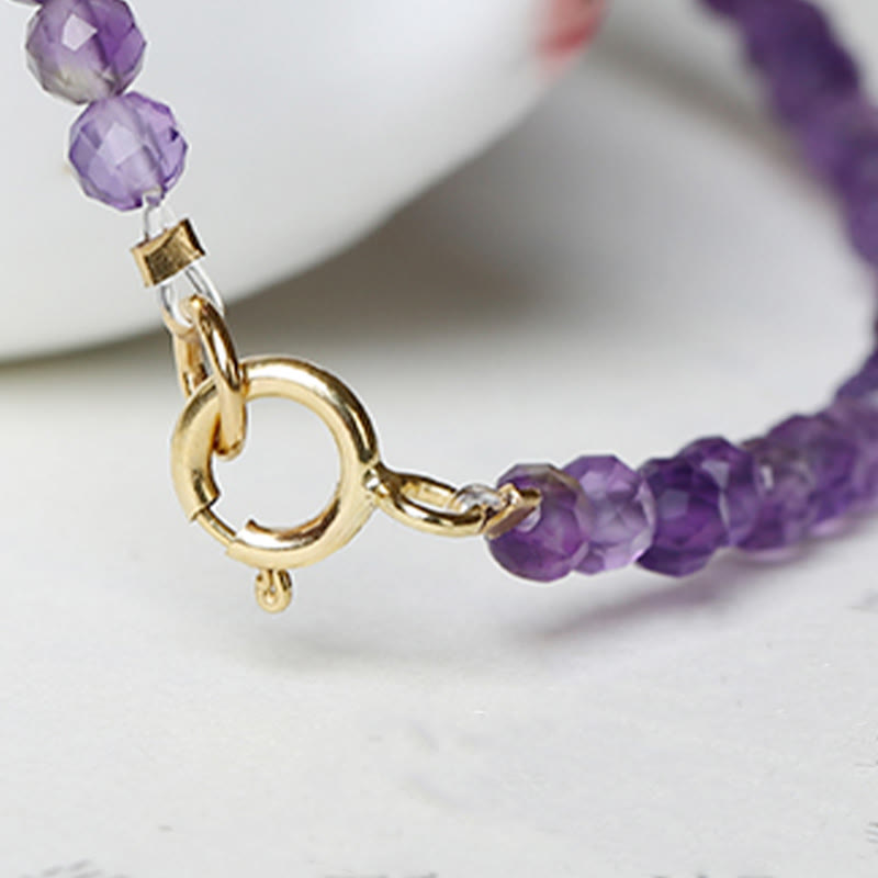 Bracelet de conscience spirituelle en améthyste de 3 mm