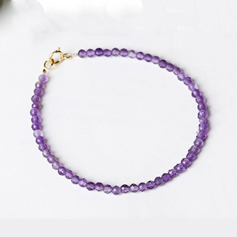 Bracelet de conscience spirituelle en améthyste de 3 mm