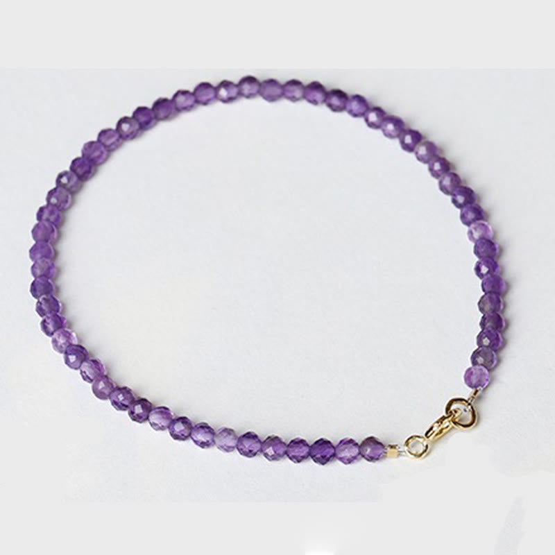 Bracelet de conscience spirituelle en améthyste de 3 mm