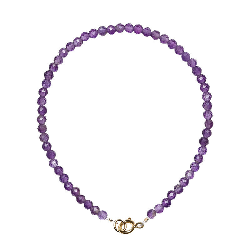 Bracelet de conscience spirituelle en améthyste de 3 mm