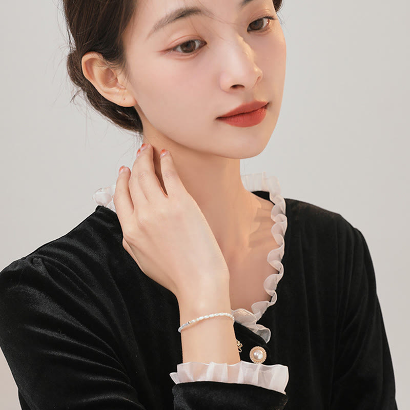 Bracelet Sagesse en Perles Turquoises de 2 mm