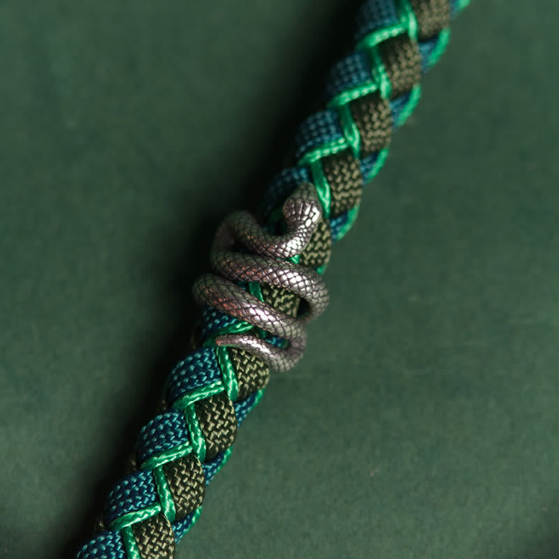 999 Sterling Silver Year of the Snake Protection Bracelet