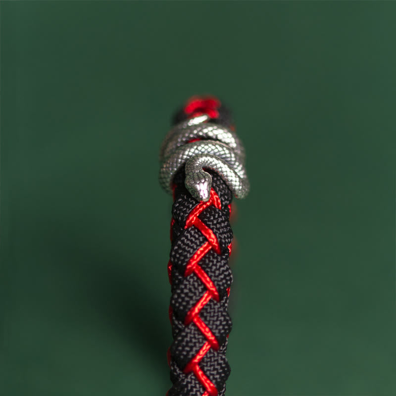 999 Sterling Silver Year of the Snake Protection Bracelet