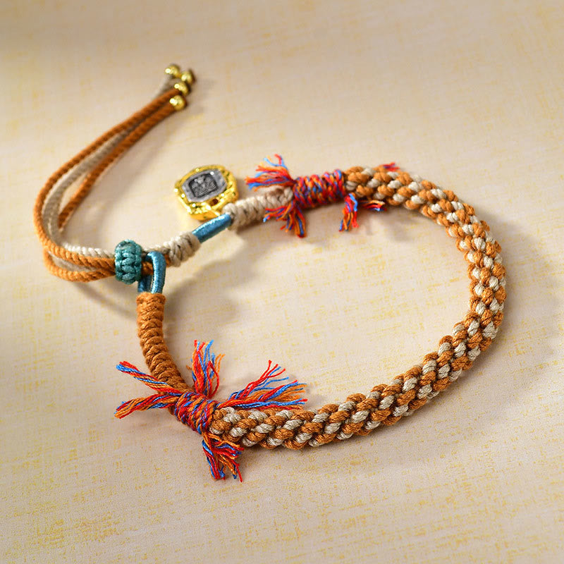 Adjustable Tibetan Zakiram Goddess of Wealth Spiritual Protection Bracelet