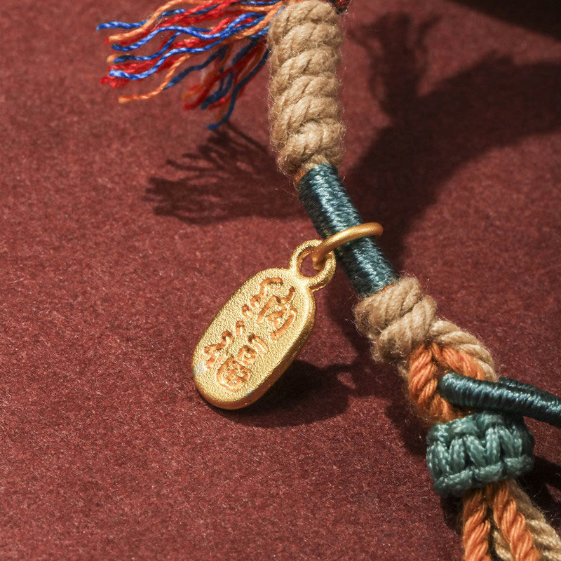 Adjustable Tibetan Colored Rope Nafu Luck Spiritual Bracelet