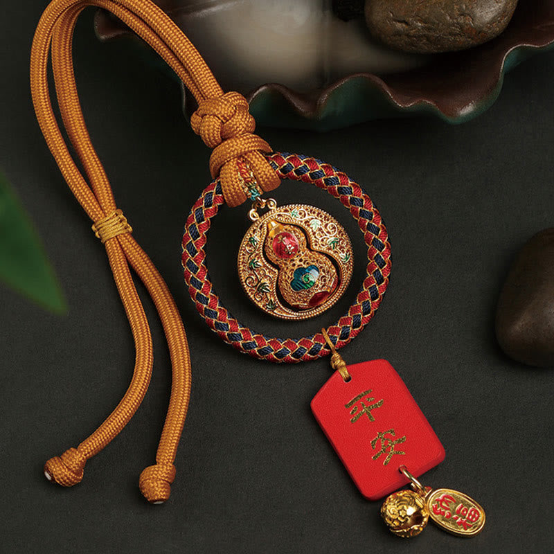 Gourd Fu Character Car Hanging Decoration for Protection