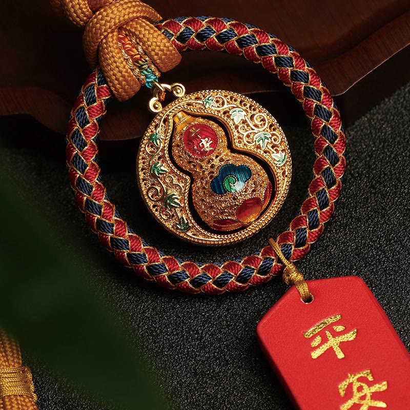 Gourd Fu Character Car Hanging Decoration for Protection