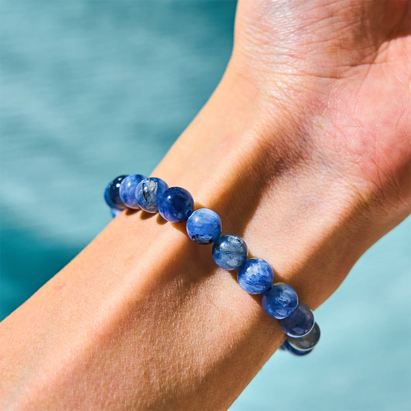 8mm Kyanite Spiritual Healing Bracelet for Calmness