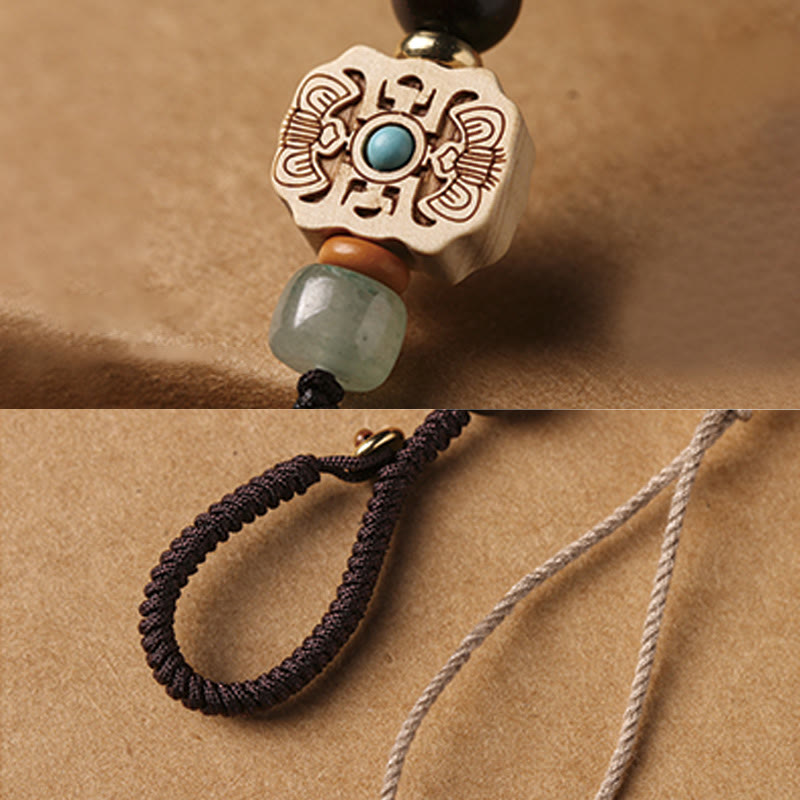 Sandalwood Om Mani Padme Hum Key Chain & Phone Hanging