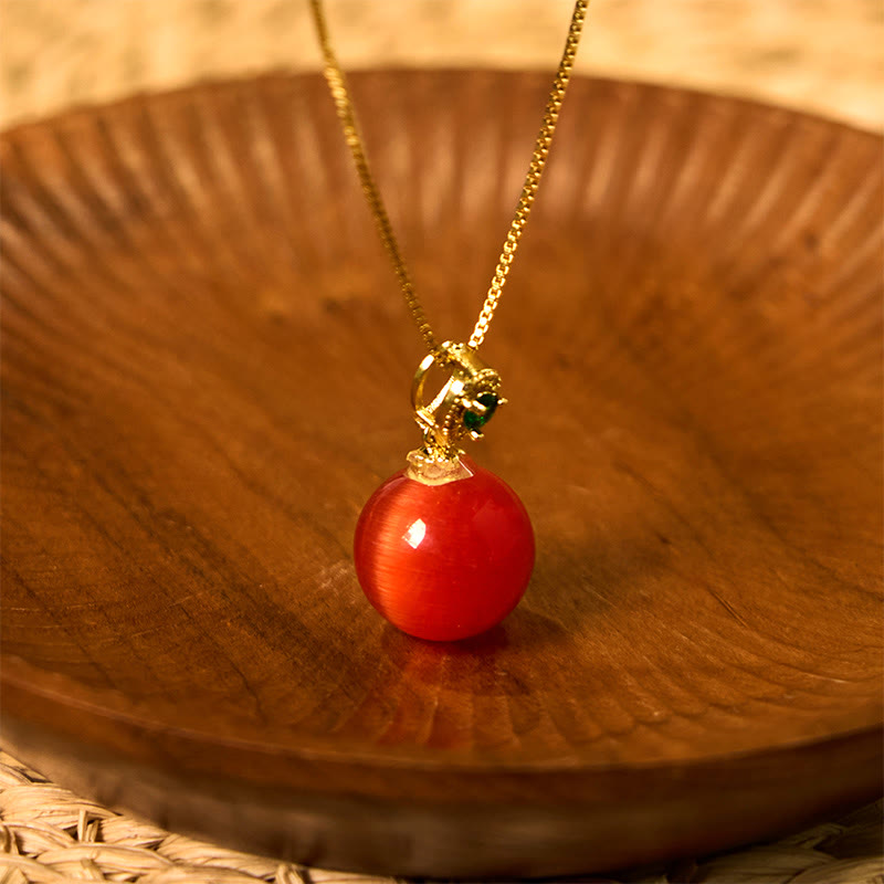 Cat's Eye Confidence Necklace | Spiritual Protection Pendant