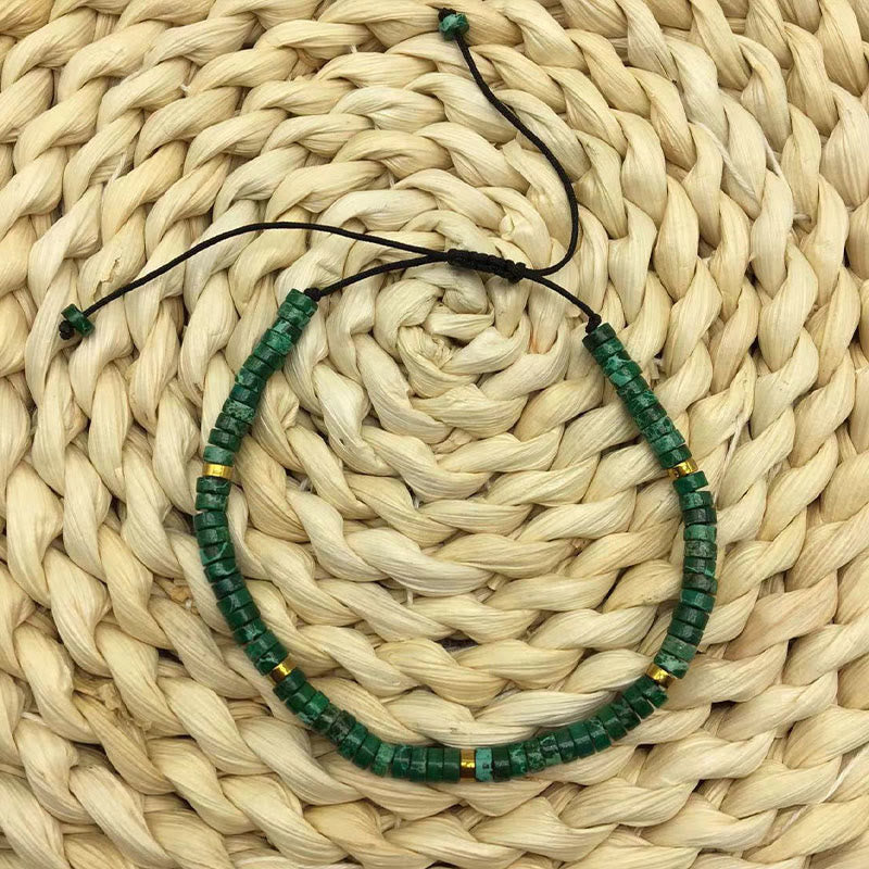 4mm Malachite Anti-Anxiety Bracelet for Emotional Balance