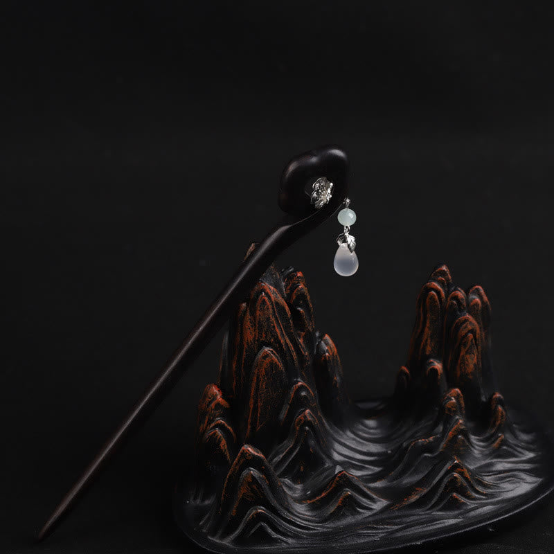 Ebony Courage Hairpin | Traditional Chinese Hairpin 17cm