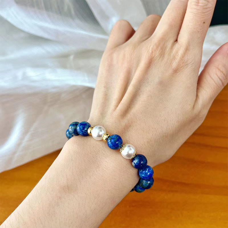 8mm Lazurite Bracelet for Serenity and Balance