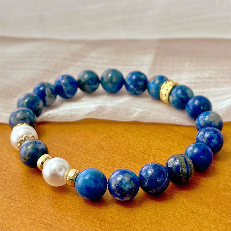 8mm Lazurite Bracelet for Serenity and Balance
