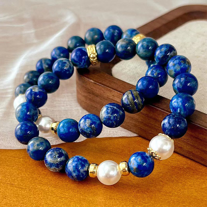 8mm Lazurite Bracelet for Serenity and Balance