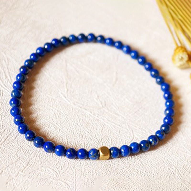 4mm Lazurite Self Care Healing Bracelet