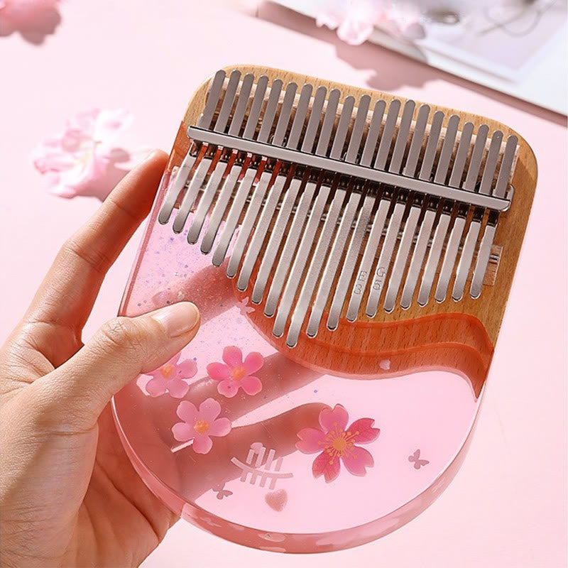 Piano à pouce Kalimba en bois de hêtre à 17 touches pour la méditation