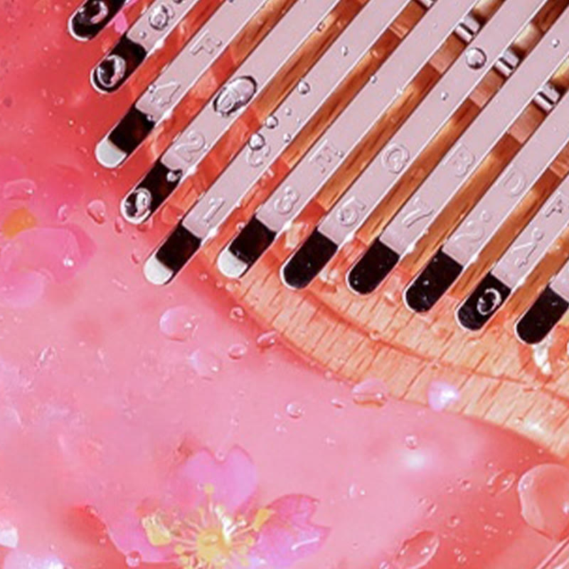 Piano à pouce Kalimba en bois de hêtre à 17 touches pour la méditation