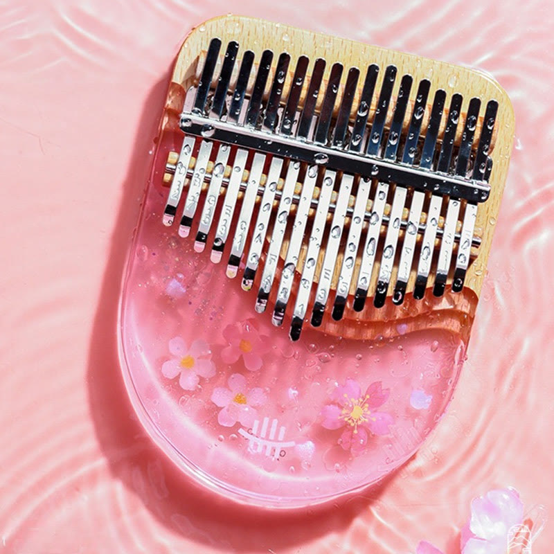 Piano à pouce Kalimba en bois de hêtre à 17 touches pour la méditation