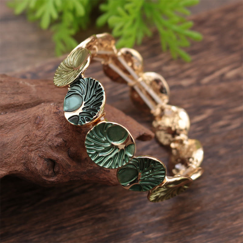 Tree of Life Enamel Alloy Bracelet for Unity and Strength