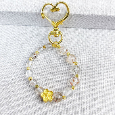 Porte-clés Super Seven Crystal pour la protection personnelle