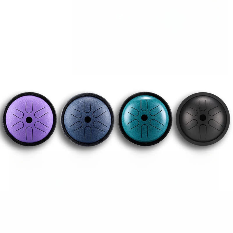 Mini tambour à langue en acier à disque en cuivre, 5,5" 6 notes clé C 