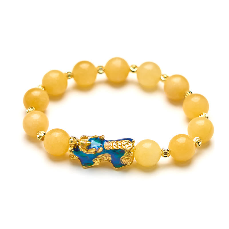 10mm Topaz Pixiu Color Change Wealth Bracelet