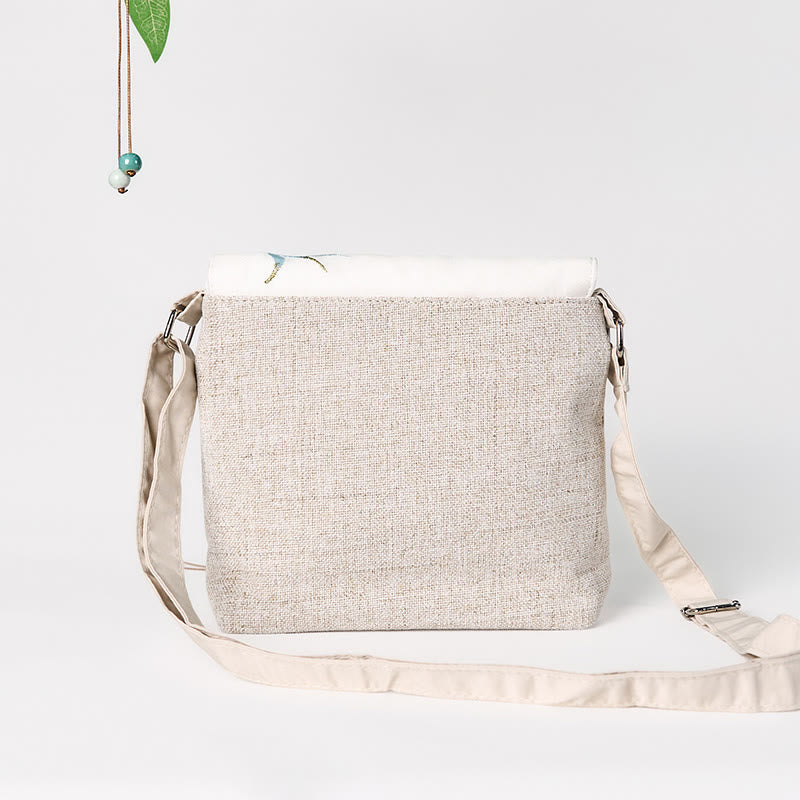Magnolia Embroidered Canvas Backpack | Spiritual Accessories