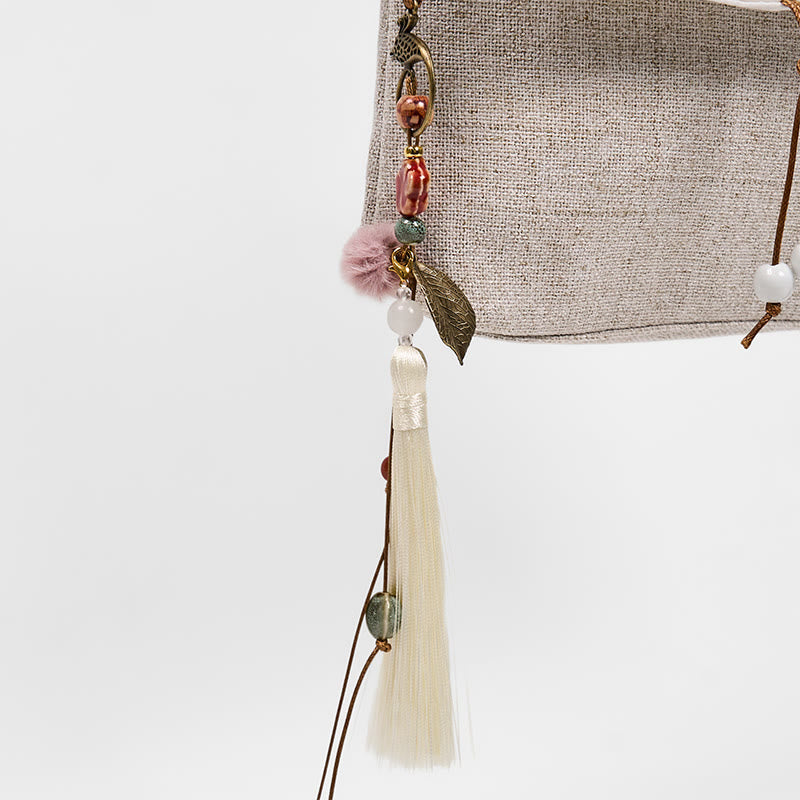 Magnolia Embroidered Canvas Backpack | Spiritual Accessories
