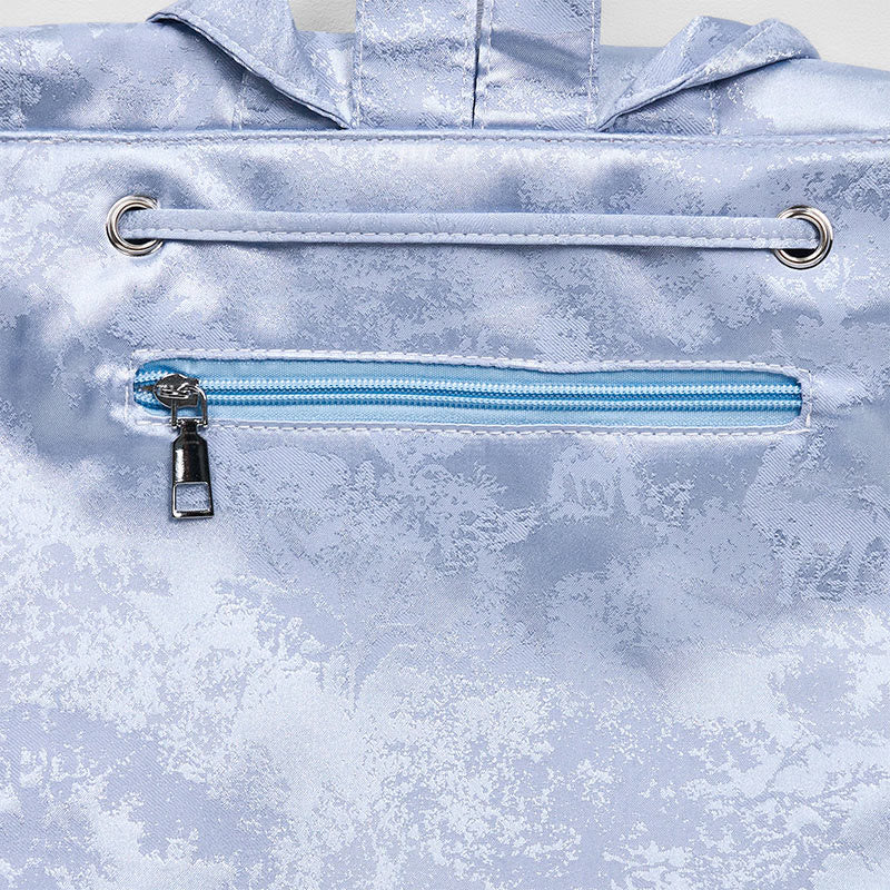 Large Blue Camellia Embroidered Backpack | Spiritual Accessories