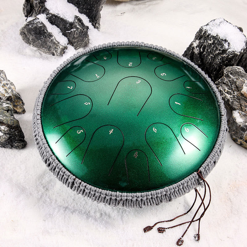 14-inch Steel Tongue Drum Meditation Kit for Mindfulness