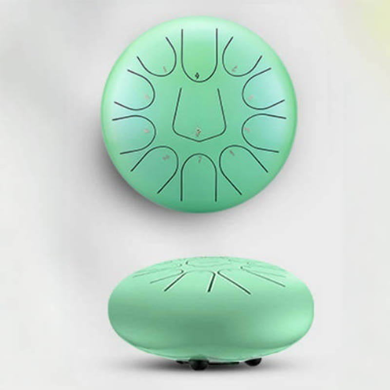 Kit de méditation sonore de 13 notes avec tambour à langue en acier de 12 pouces