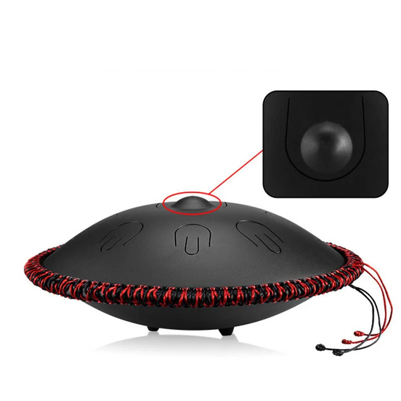 Tambour à langue en acier allié de 14 pouces et 9 notes en ré mineur 