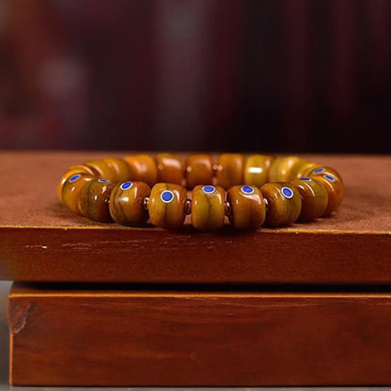 Bracelet d'équilibre en cuivre et lazurite en os de yak unisexe