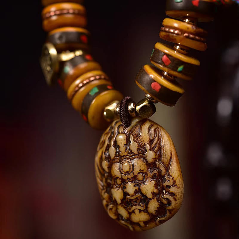 Camel Bone Spiritual Protection Bracelet 14-16cm Unisex