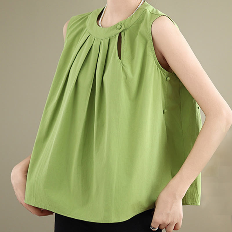 Cotton Linen Halter Neck Yoga Top for Women - Breathable Fit