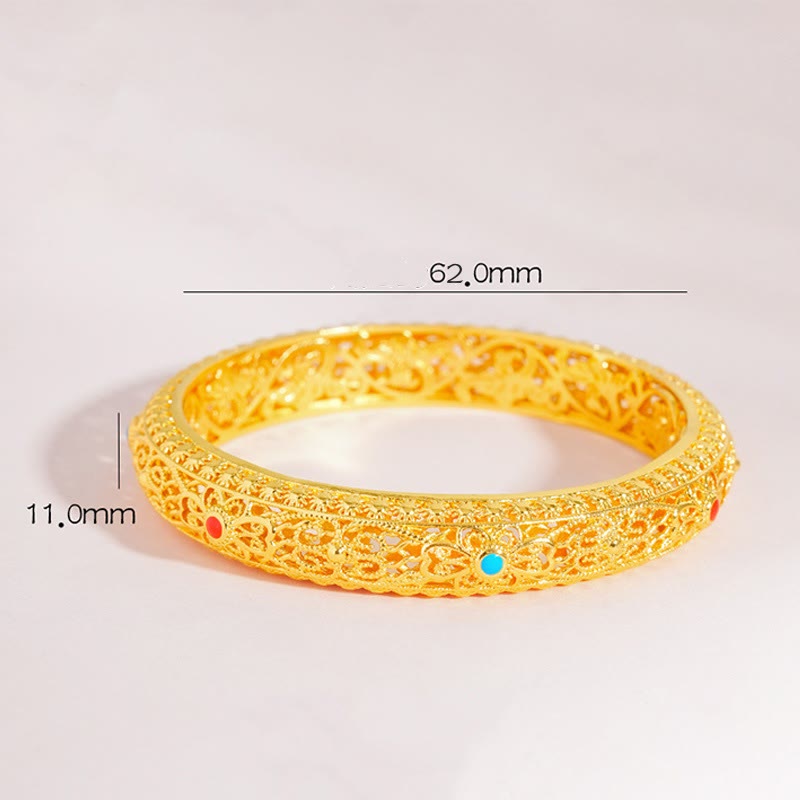 Copper Gold Plated Luck Bracelet 2.44in | Spiritual Healing