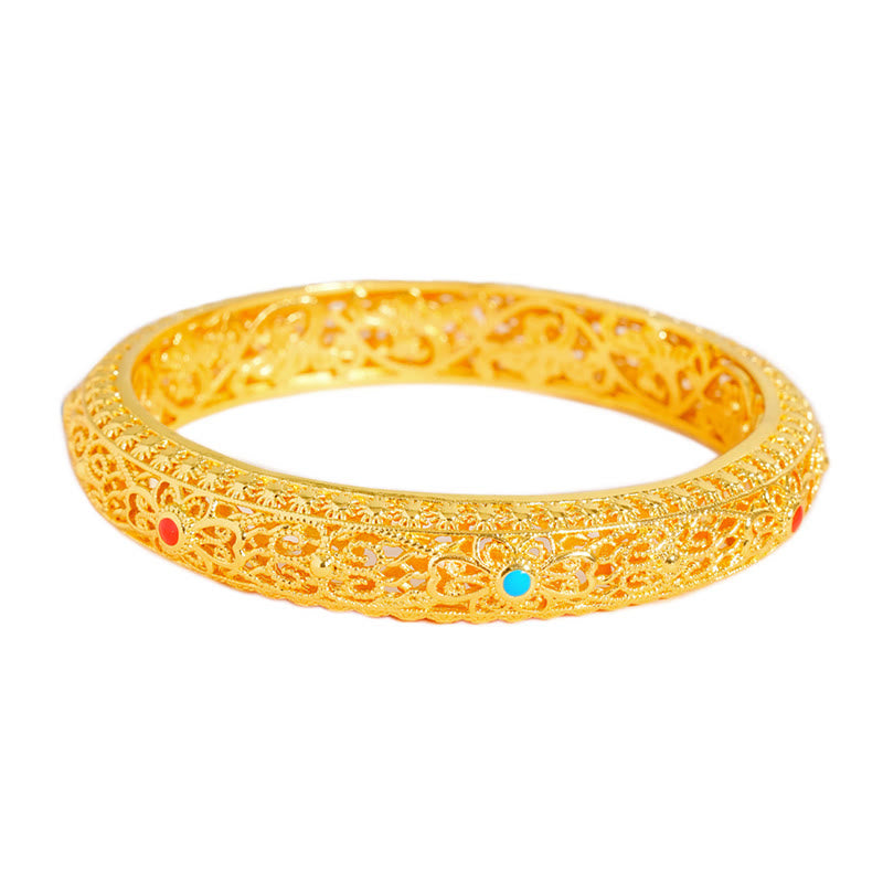 Copper Gold Plated Luck Bracelet 2.44in | Spiritual Healing