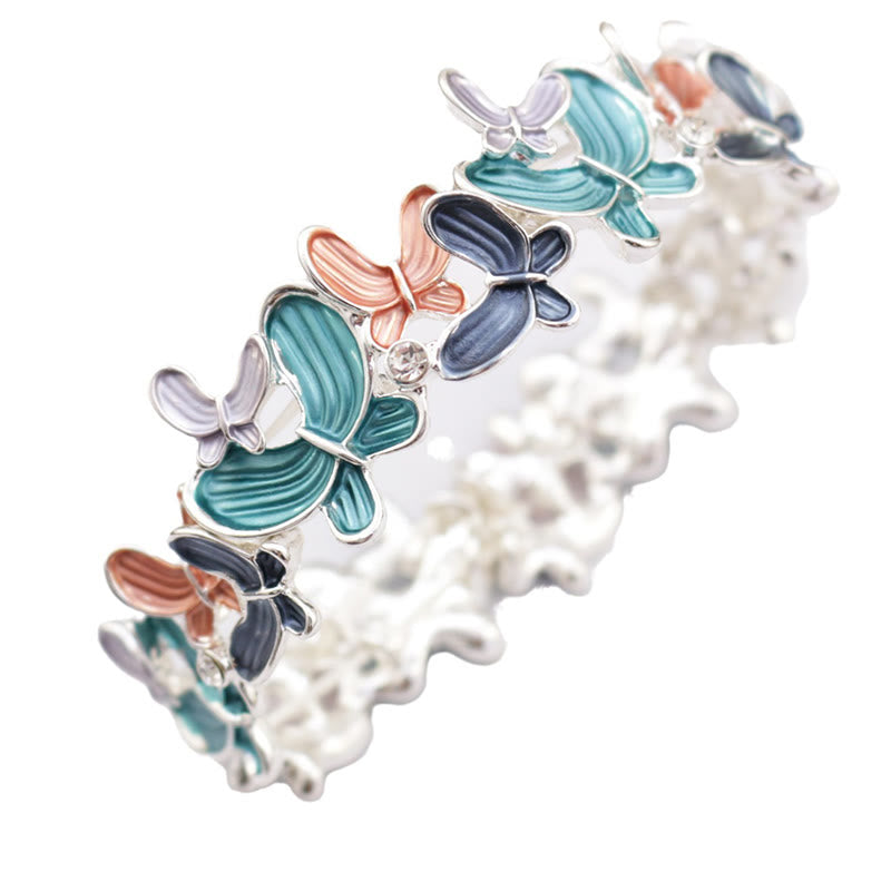 Colorful Butterfly Spiritual Elastic Bracelet 98mm