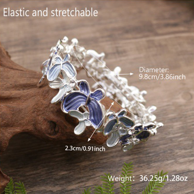 Colorful Butterfly Spiritual Elastic Bracelet 98mm