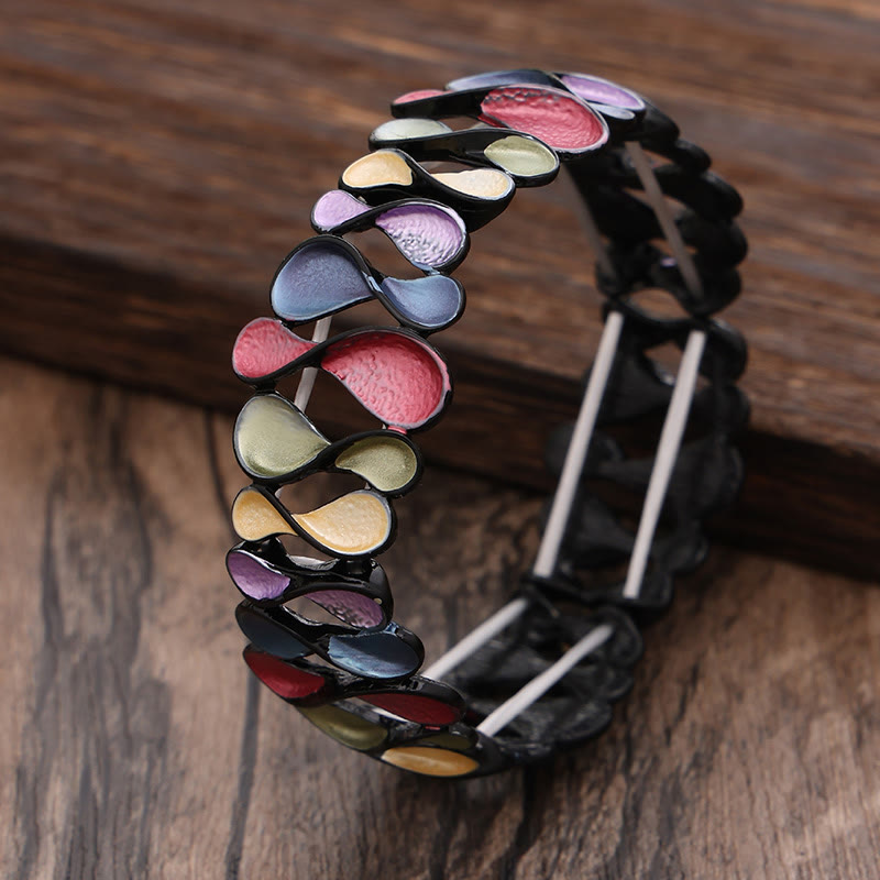 Colorful 8-Shaped Copper Alloy Spiritual Healing Bracelet