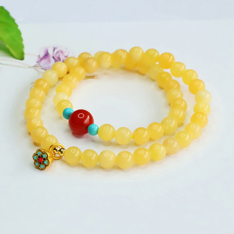 6mm Topaz Red Agate Spiritual Protection Bracelet