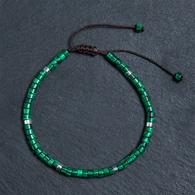 Bracelet anti-anxiété en malachite pour le calme émotionnel