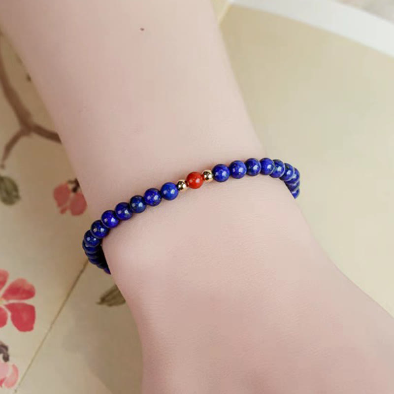 Ultra-Thin Lazurite Balance Bracelet 4mm for Meditation