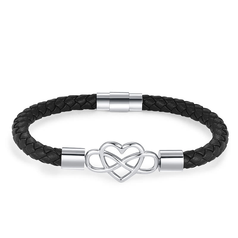 Bracelet spirituel en acier titane avec boucle magnétique pour plus de force