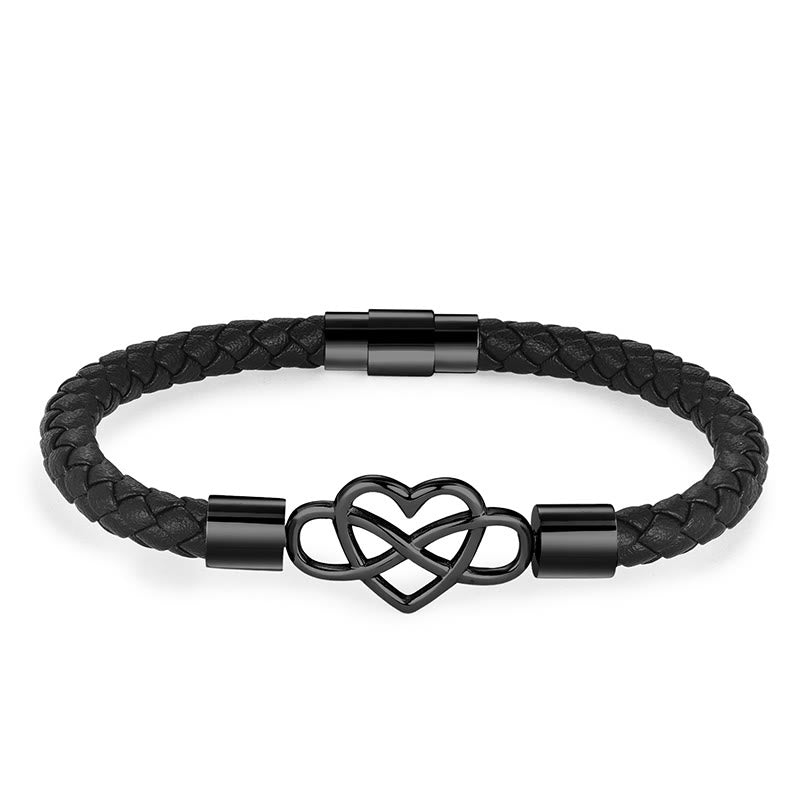 Bracelet spirituel en acier titane avec boucle magnétique pour plus de force