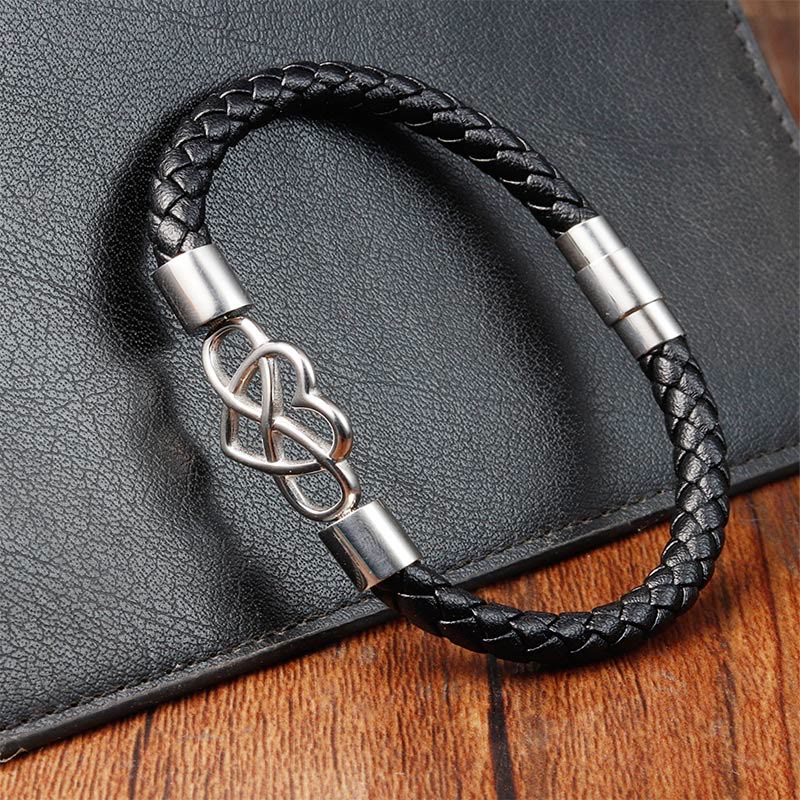 Bracelet spirituel en acier titane avec boucle magnétique pour plus de force